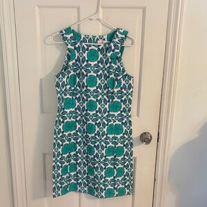Vineyard Vines Teal and Navy Floral Dress